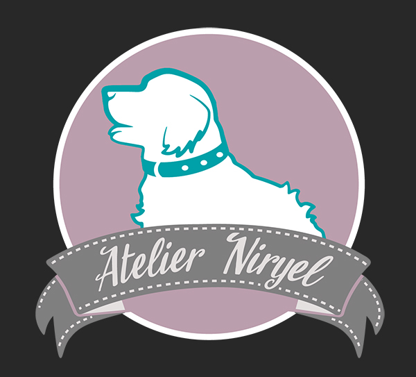 Logo réalisé sur Illustrator pour l'Atelier Nyriel, créateur d'accessoires animalier