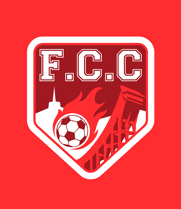 Logo réalisé sur Illustrator pour l'équipe du Football Club Cataroux.