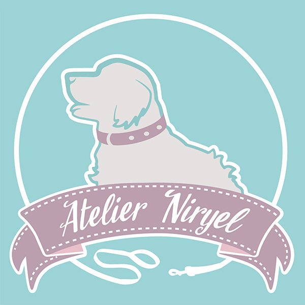 Logo réalisé sur Illustrator pour l'Atelier Nyriel, créateur d'accessoires animalier